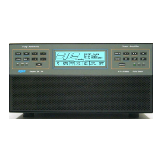 SPE EXPERT 2K-FA User Manual