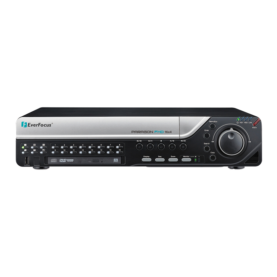 EverFocus PARAGON Quick Installation Manual