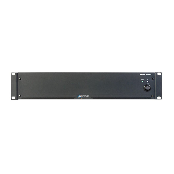 AUSTRALIAN MONITOR AMC+120P Installation And Operation Manual