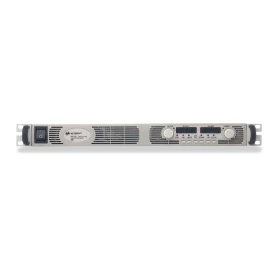 Keysight N5700A Series Declassification And Security Document