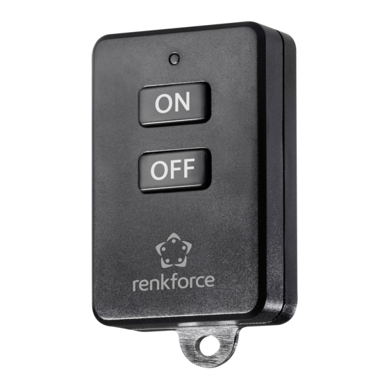 Renkforce RS2W Operating Instructions Manual