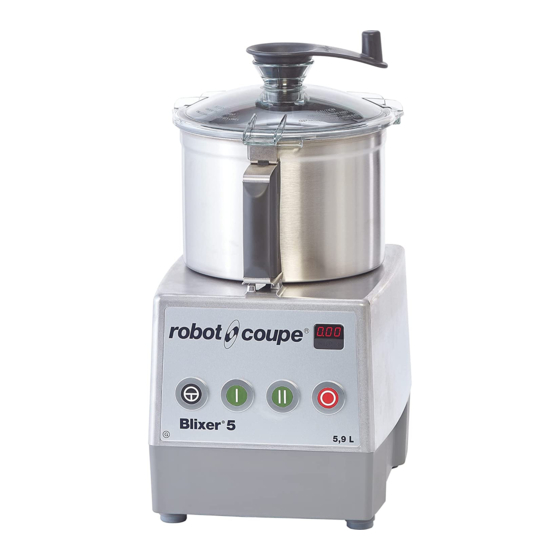 Robot Coupe Blixer 5 G Manual