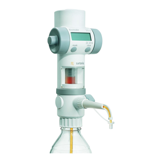 Sartorius Biotrate User Manual