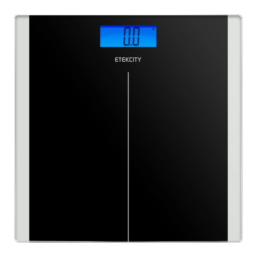 Etekcity EB9380H - Body Weight Scale Manual