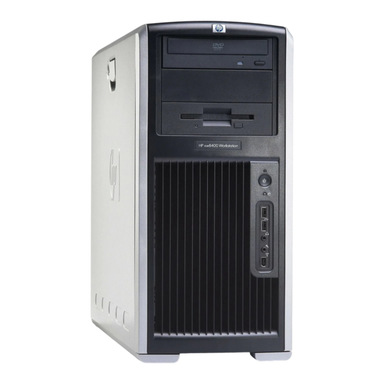 HP Xw8400 - Workstation - 4 GB RAM User Manual