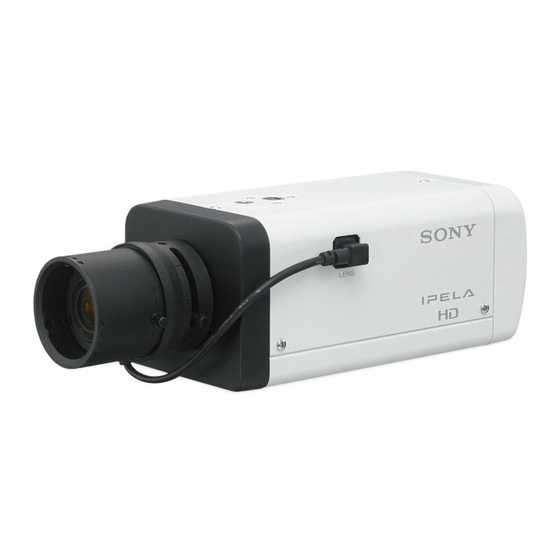 Sony Ipela SNCVB600 Specification Sheet