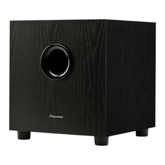 Pioneer SP-BS21-LR Specification Sheet