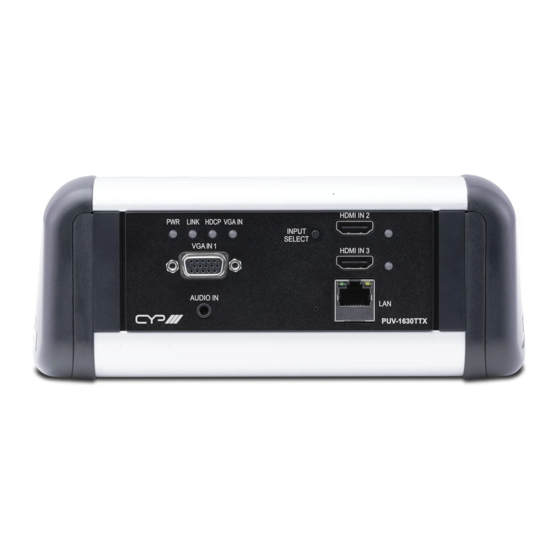 CYP PUV-1630TTX Operation Manual