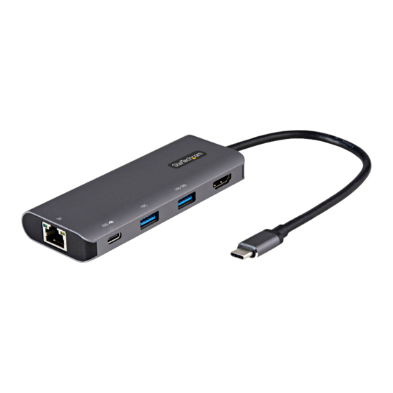 StarTech.com DKT31CHPDL Quick Start Manual