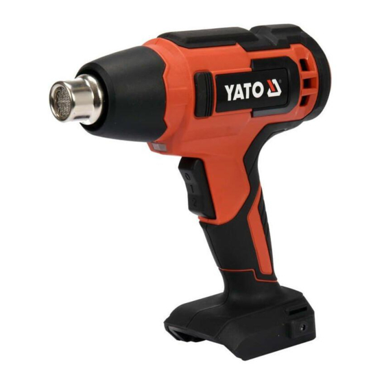 YATO YT-82285 Cordless Heat Gun Manuals