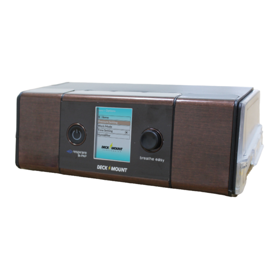 DECK MOUNT respirare BI-PAP User Manual