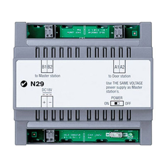 Aiphone JKW-BA Installation Manual