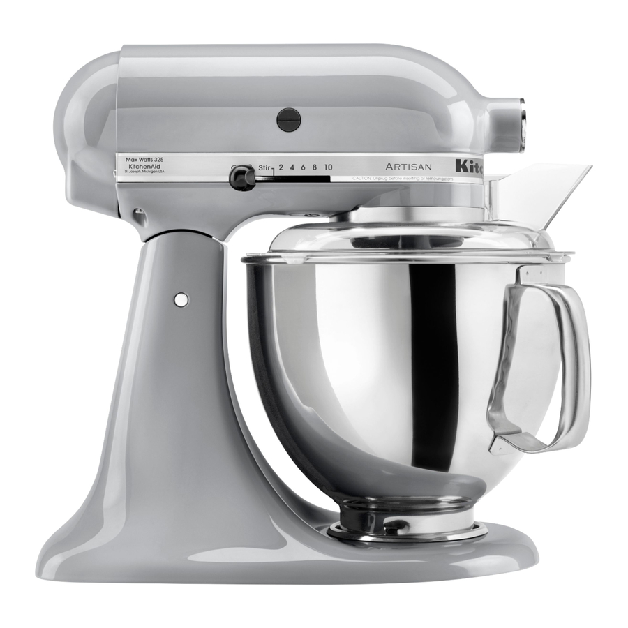 Kitchenaid K5SS heavy duty stand mixer white 325 watts powers on