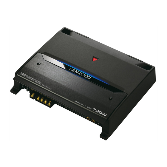 Kenwood KAC-8405 Instruction Manual