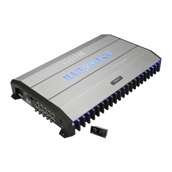 Hifonics TRX5005 DSP Owner's Manual
