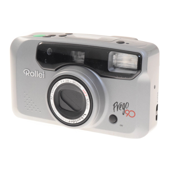 Rollei Prego 90 AF Instructions For Use Manual