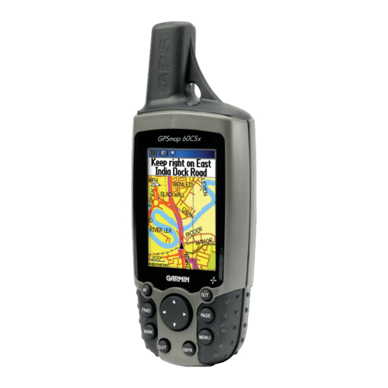 Garmin GPSMAP 60CSx Quick Start Manual