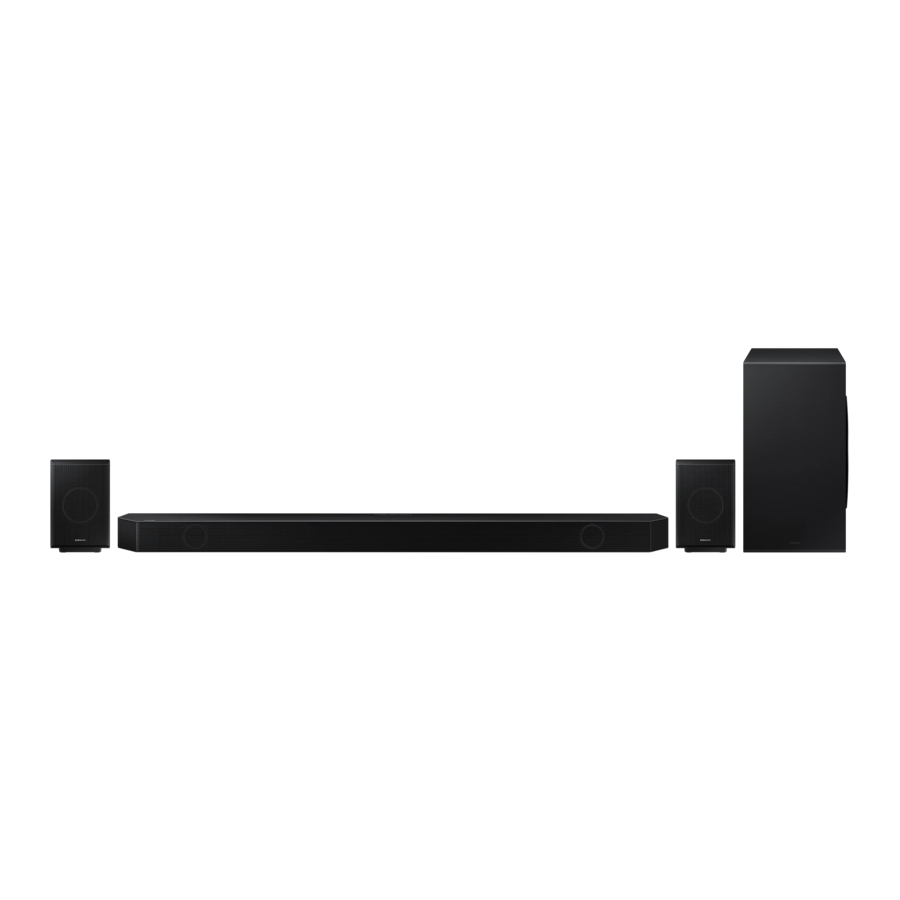 Samsung HW-Q990B - 11.1.4 ch. Wireless Dolby ATMOS Soundbar Manual