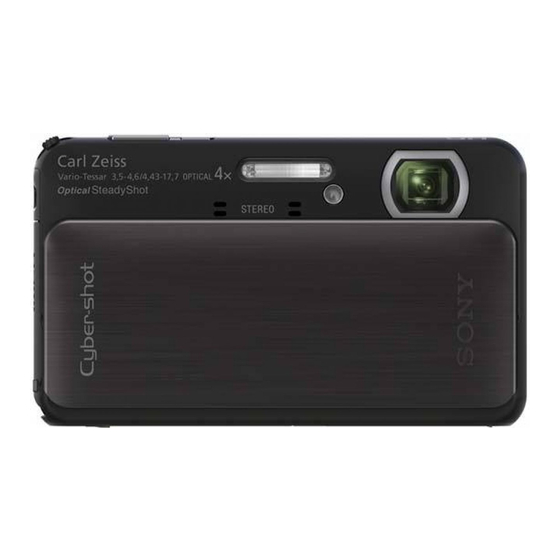 Sony Cyber-shot DSC-TX20 Instruction Manual