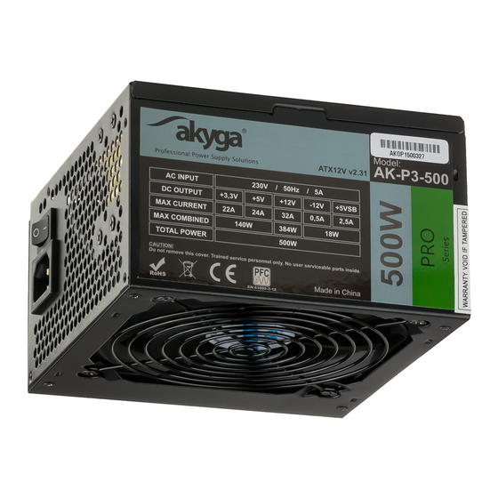 Akyga Pro Series User Manual