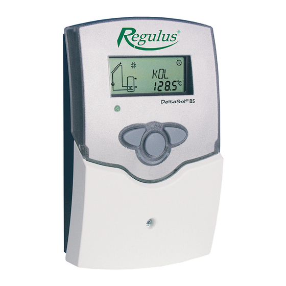 Regulus RESOL DeltaSol BS/3 Mounting Connection