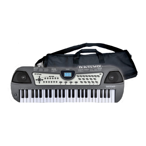 Bontempi MUSIC ACADEMY 15 4912 Owner's Manual