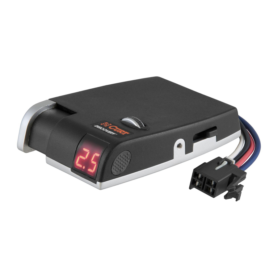 Curt Discovery Brake Controller Manual