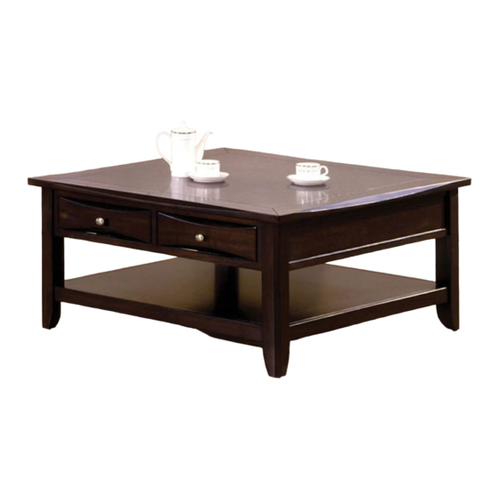 Furniture of America CM4265DK-SQ Assembly Instructions Manual