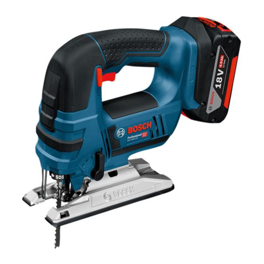 Bosch Professional GST 18 V-LI S / GST 18 V-LI B Manual