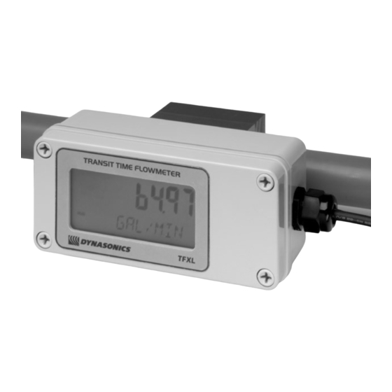 dynasonics TFXL Installation And Operating Instructions Manual