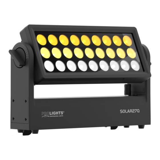 ProLights SOLAR27Q User Manual