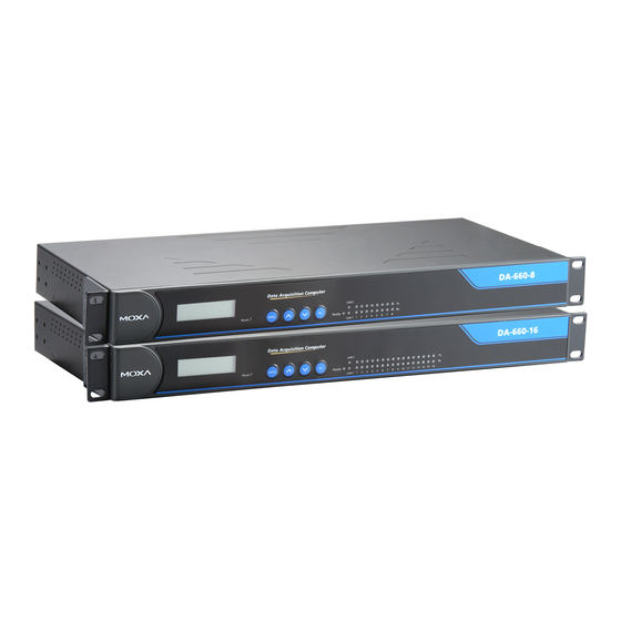 Moxa Technologies DA-660-8-LX Quick Installation Manual