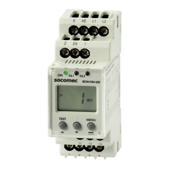 socomec ISOM HM420 Manual