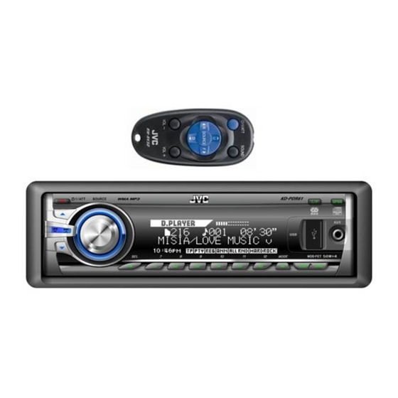JVC KD-G844 Manuals