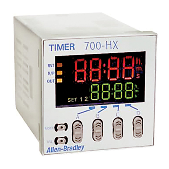 Allen-Bradley 700-HX User Manual