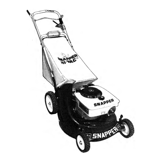 Snapper HI-VAC 21351PD Safety Instructions And Operator's Manual