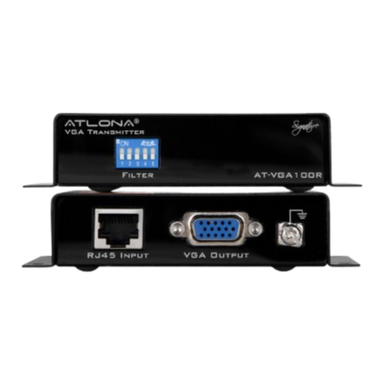Atlona AT-VGA100-SR User Manual