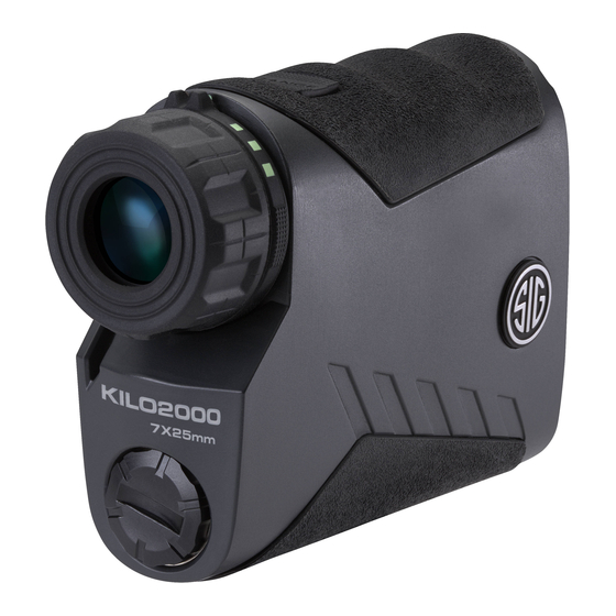 Sig Sauer Kilo2000 Owners Mnaual