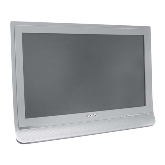 Sony KDL-20B4050 LCD TV Manuals
