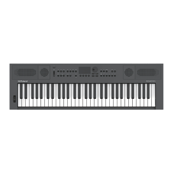 Roland GO:KEYS 5 Reference Manual
