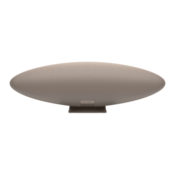 Bowers & Wilkins Zeppelin Pro Edition Quick Start Manual