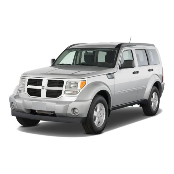 Dodge Nitro 2010 Owner's Manual