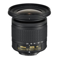 Nikon AF-P DX NIKKOR 10-20mm f/4.5-5.6G VR User Manual