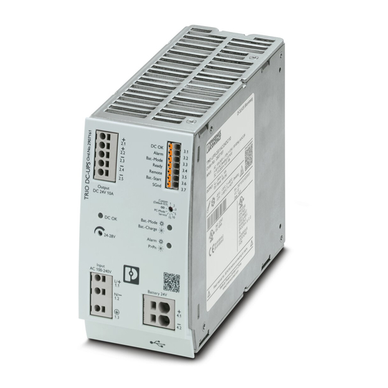 Phoenix Contact TRIO-UPS-2G/1AC/24DC/10 Manual