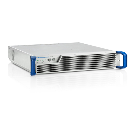 Rohde & Schwarz TLx9 Series System Manual