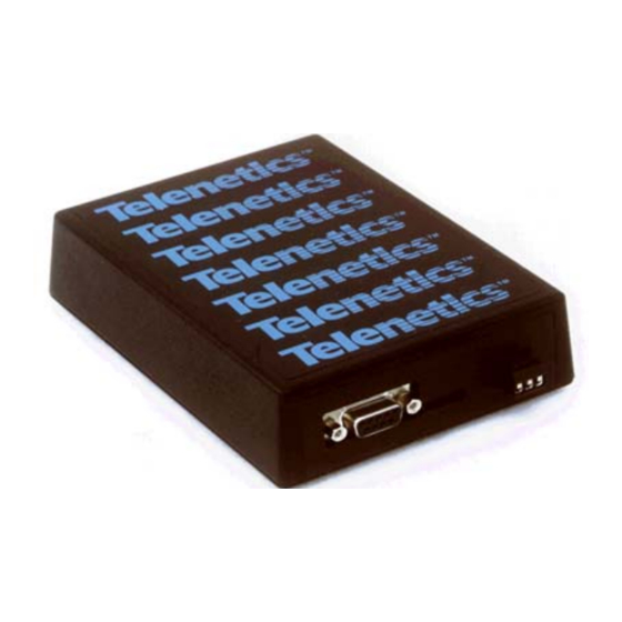 Telenetics MIU202T Modem Installation & Operation Manual