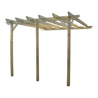 Rutland County Garden Furniture Wall Mounted Pergola Assembly Instructions Manual