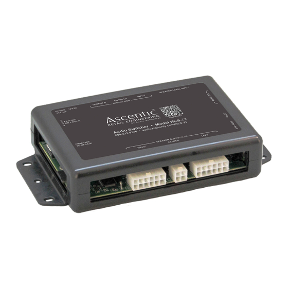 Ascentic HLS-71 Series User Manual