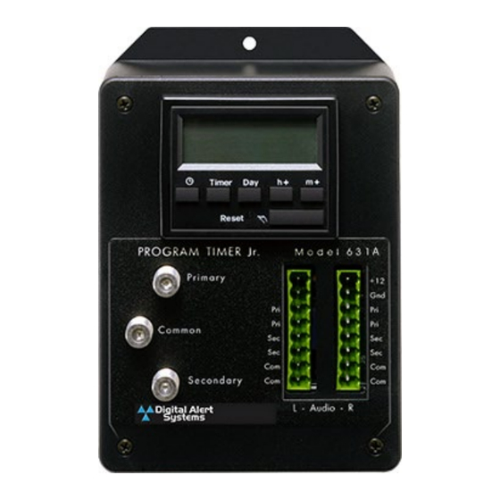 Digital Alert Systems 631A Instruction Sheet