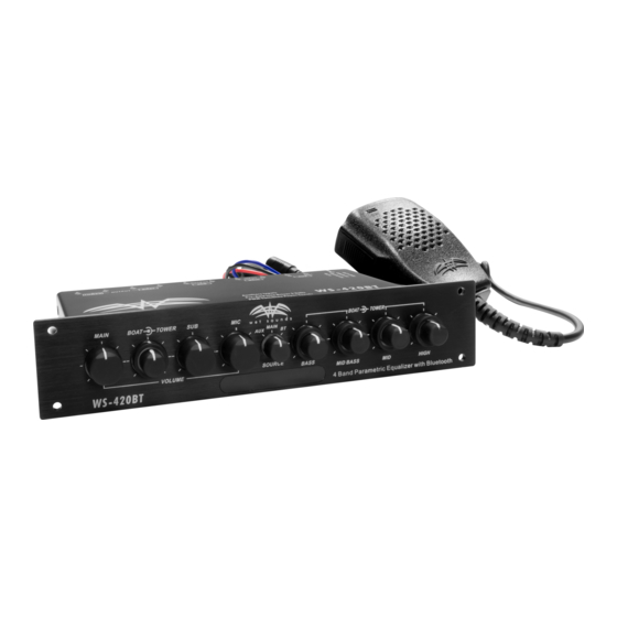 Wet Sounds WS 420 BT Manual